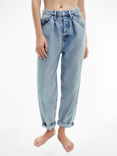 Calvin Klein Ruhák HU161415 | Calvin Klein Baggy Női Farmernadrág Világos Kék